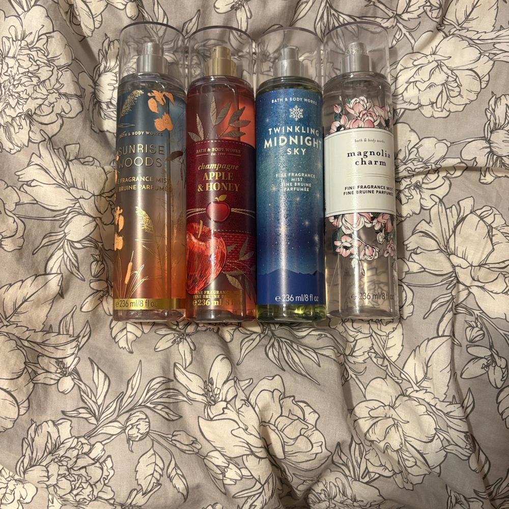 Bath & Body Works Skincare Serum Set - Orange, Red, Blue, White